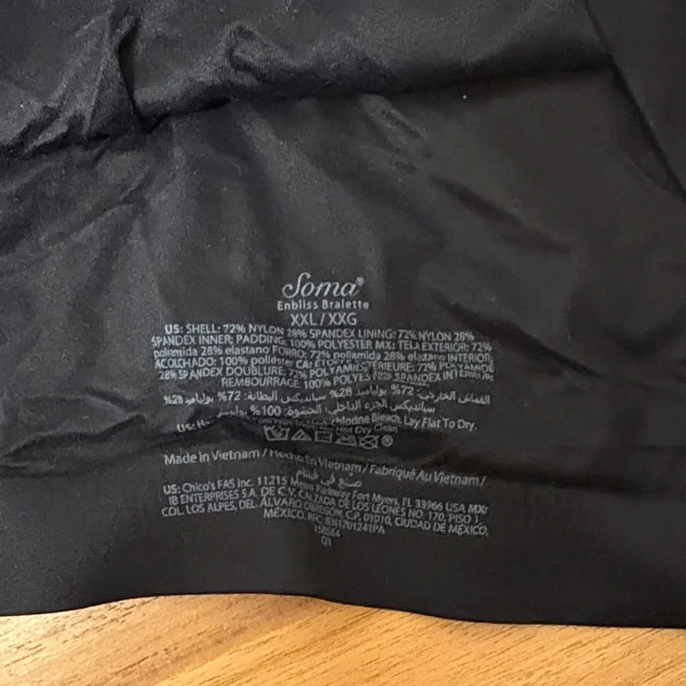 Bundle of 4 - XXL - Soma Wireless Bralettes - Picture 4 of 5